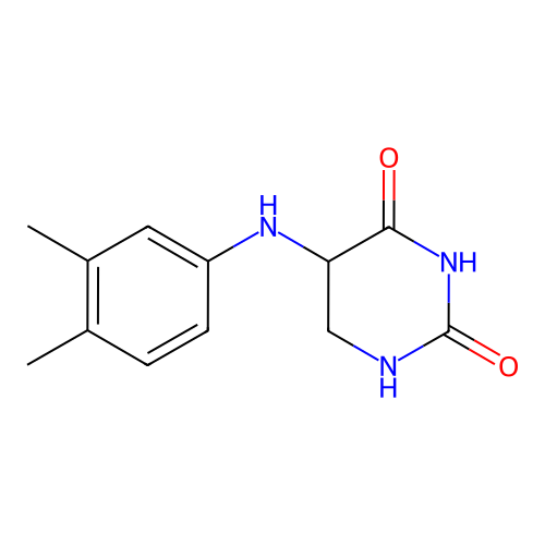 5-(3,4-Dimethylanilino)-1,3-diazinane-2,4-dione structure