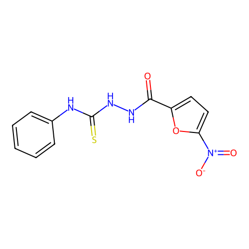 1-[(5-Nitrofuran-2-carbonyl)amino]-3-phenylthiourea structure