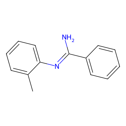 N'-(2-methylphenyl)benzenecarboximidamide structure