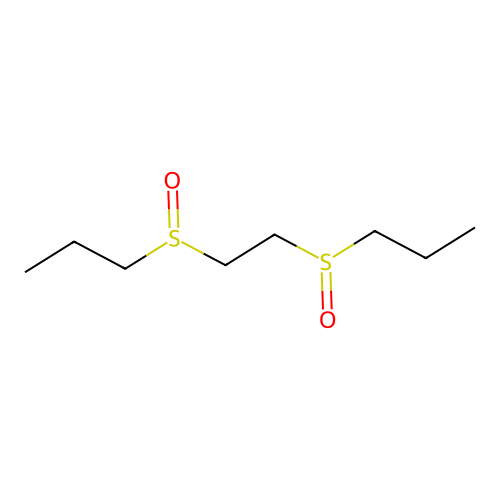 Propane, 1,1'-[1,2-ethanediylbis(sulfinyl)]bis- structure
