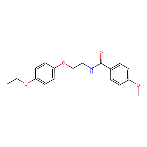 N-[2-(4-ethoxyphenoxy)ethyl]-4-methoxybenzamide structure