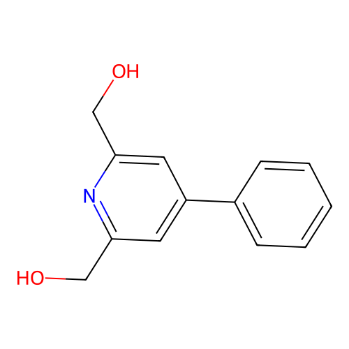 [6-(Hydroxymethyl)-4-phenyl-2-pyridinyl]methanol structure