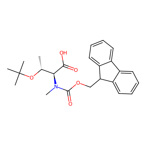 N-alpha-(9-Fluorenylmethyloxycarbonyl)-N-alpha-methyl-O-t-butyl-L-threonine structure