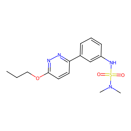 3-[3-(Dimethylsulfamoylamino)phenyl]-6-propoxypyridazine structure