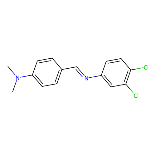3,4-dichloro-N-{(E)-[4-(dimethylamino)phenyl]methylidene}aniline structure