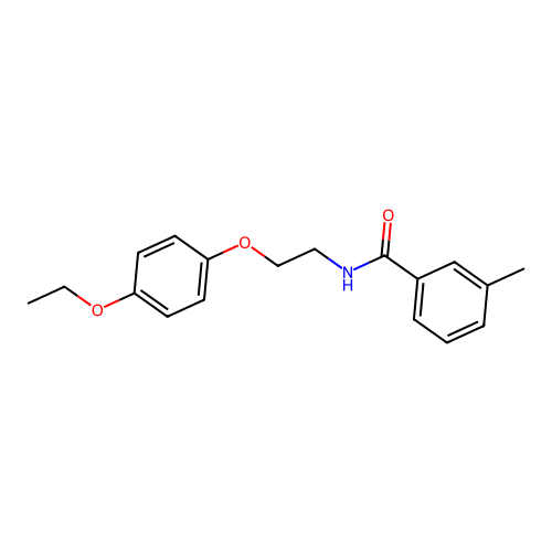 N-[2-(4-ethoxyphenoxy)ethyl]-3-methylbenzamide structure
