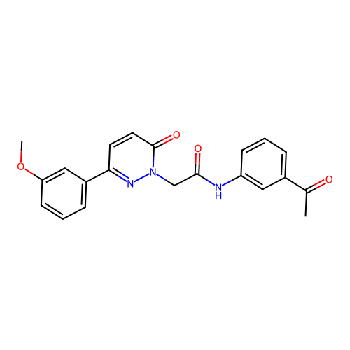 N-(3-acetylphenyl)-2-(3-(3-methoxyphenyl)-6-oxopyridazin-1(6H)-yl)acetamide structure