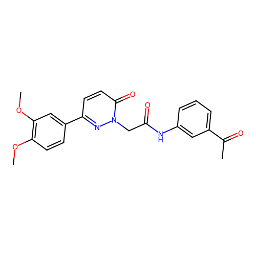 N-(3-acetylphenyl)-2-(3-(3,4-dimethoxyphenyl)-6-oxopyridazin-1(6H)-yl)acetamide structure