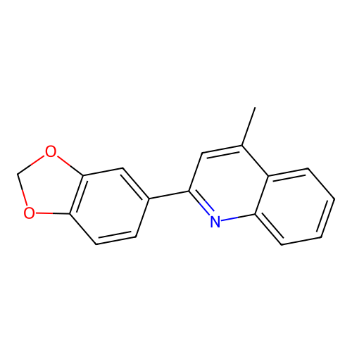 2-(1,3-Benzodioxol-5-yl)-4-methylquinoline structure