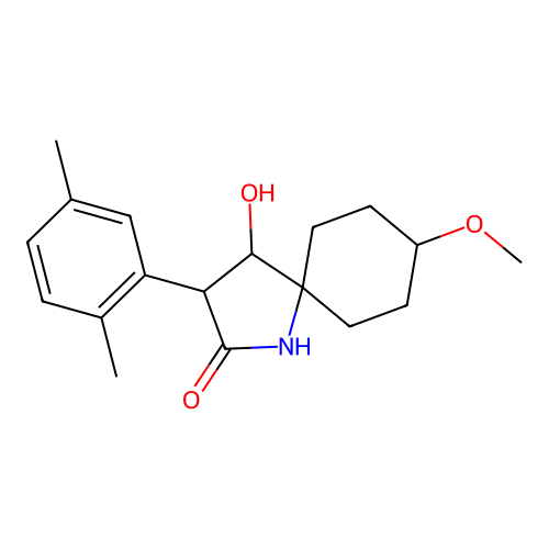 Spirotetramat Metabolite BYI08330-mono-hydroxy structure
