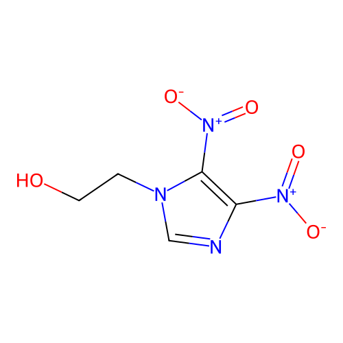 2-(4,5-dinitro-1H-imidazol-1-yl)ethanol structure