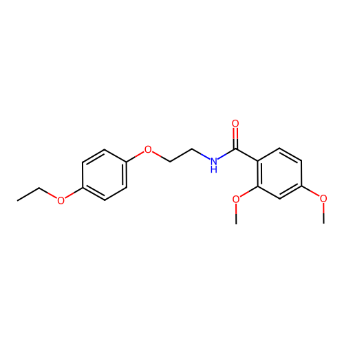 N-[2-(4-ethoxyphenoxy)ethyl]-2,4-dimethoxybenzamide structure