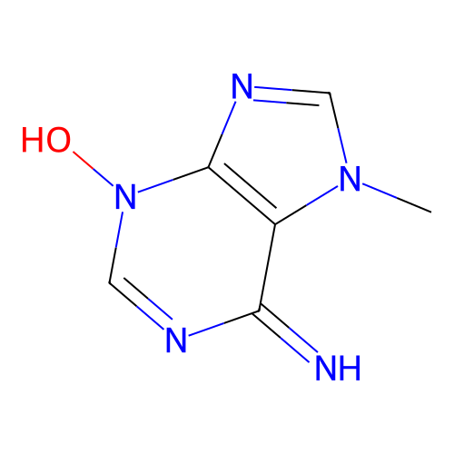 3-Hydroxy-7-methylpurin-6-imine structure