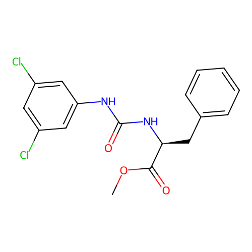 (S)-methyl 2-(3-(3,5-dichlorophenyl)ureido)-3-phenylpropanoate structure