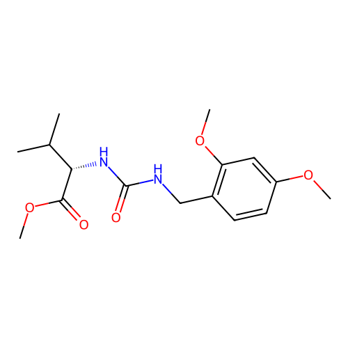 (S)-methyl 2-(3-(2,4-dimethoxybenzyl)ureido)-3-methylbutanoate structure