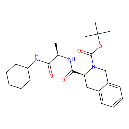 (S)-tert-butyl 3-(((R)-1-(cyclohexylamino)-1-oxopropan-2-yl)carbamoyl)-3,4-dihydroisoquinoline-2(1H)-carboxylate structure