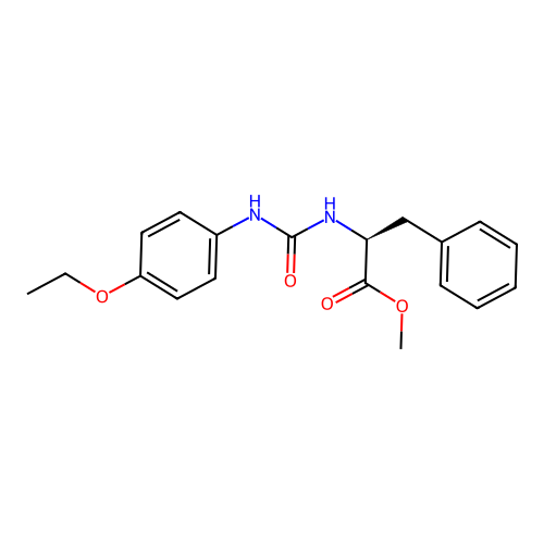 (S)-methyl 2-(3-(4-ethoxyphenyl)ureido)-3-phenylpropanoate structure
