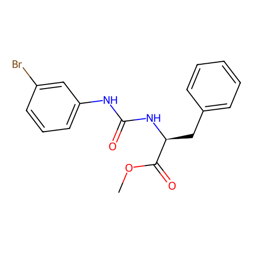 (S)-methyl 2-(3-(3-bromophenyl)ureido)-3-phenylpropanoate structure