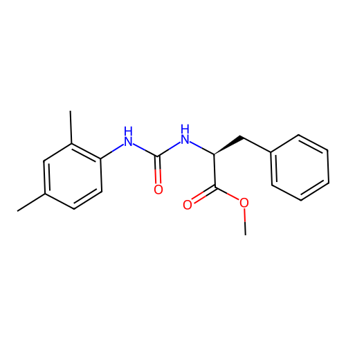 (S)-methyl 2-(3-(2,4-dimethylphenyl)ureido)-3-phenylpropanoate structure