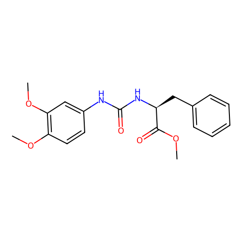(S)-methyl 2-(3-(3,4-dimethoxyphenyl)ureido)-3-phenylpropanoate structure