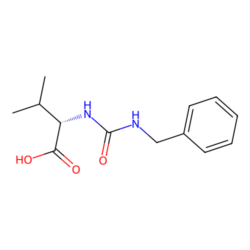 N-(benzylcarbamoyl)-L-valine structure