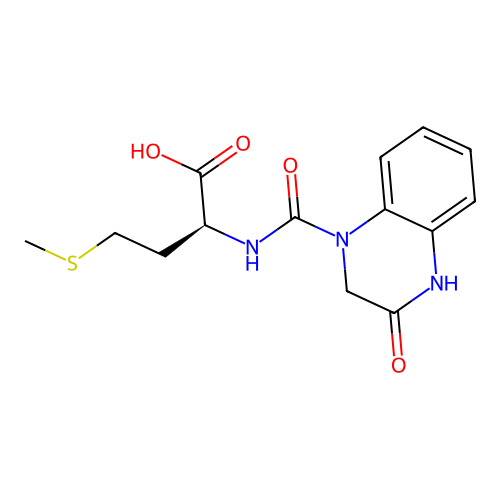 N-[(3-hydroxyquinoxalin-1(2H)-yl)carbonyl]-L-methionine structure