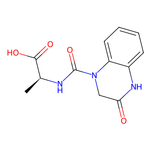 N-[(3-hydroxyquinoxalin-1(2H)-yl)carbonyl]-L-alanine structure