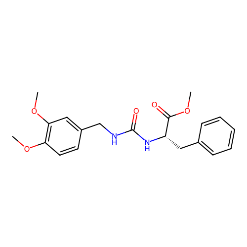 (S)-methyl 2-(3-(3,4-dimethoxybenzyl)ureido)-3-phenylpropanoate structure