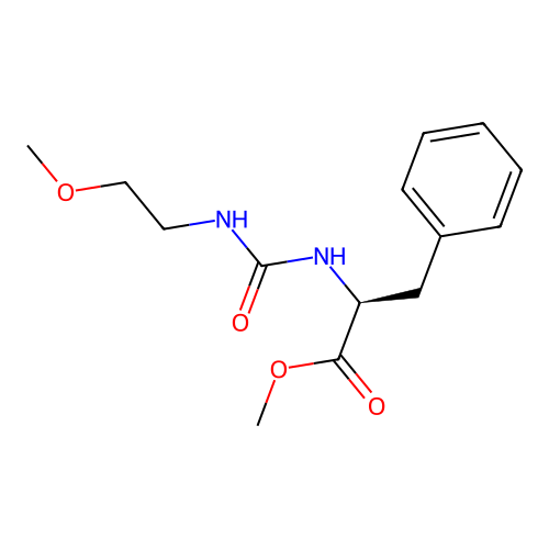 methyl N-[(2-methoxyethyl)carbamoyl]-L-phenylalaninate structure