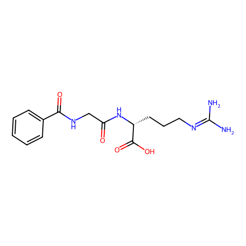 Hippuryl-d-arginine structure