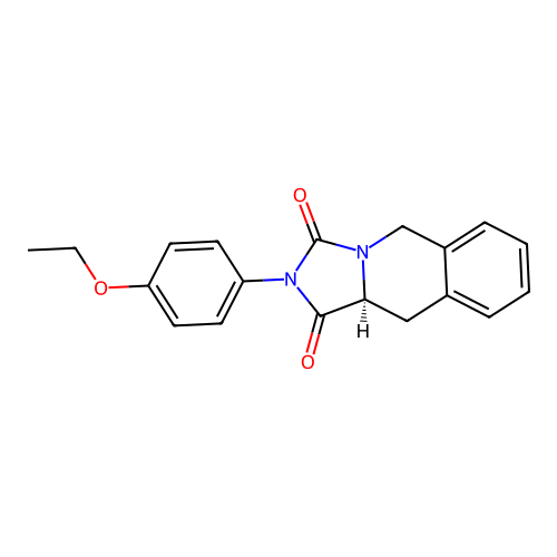 (10aS)-2-(4-ethoxyphenyl)-10,10a-dihydro-5H-imidazo[1,5-b]isoquinoline-1,3-dione structure