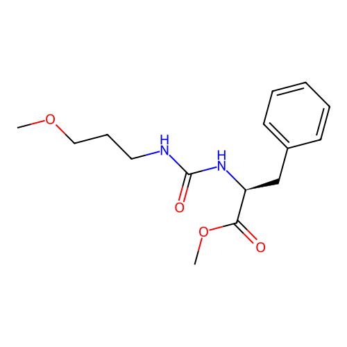 methyl N-[(3-methoxypropyl)carbamoyl]-L-phenylalaninate structure