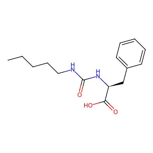 (S)-2-(3-pentylureido)-3-phenylpropanoic acid structure