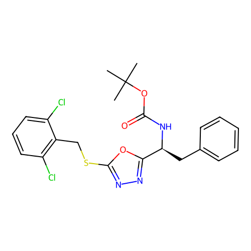 C22H23Cl2N3O3S structure