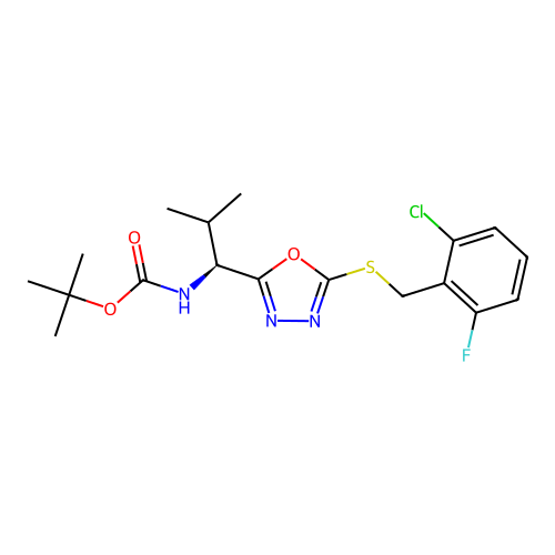 C18H23ClFN3O3S structure
