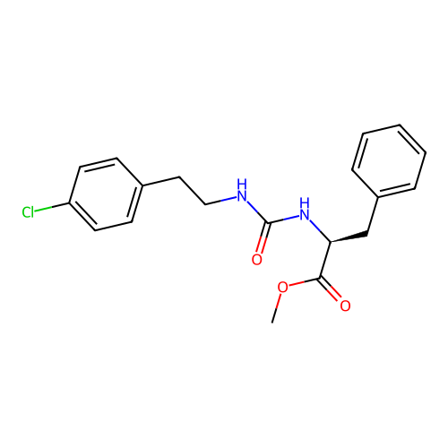 methyl N-{[2-(4-chlorophenyl)ethyl]carbamoyl}-L-phenylalaninate structure