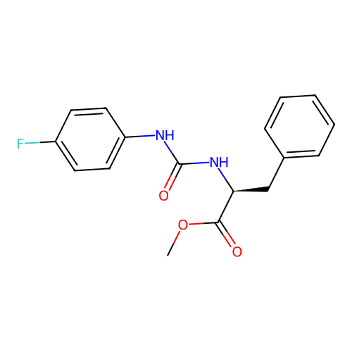 (S)-methyl 2-(3-(4-fluorophenyl)ureido)-3-phenylpropanoate structure