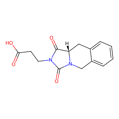 3-[(10aS)-1,3-dioxo-10,10a-dihydro-5H-imidazo[1,5-b]isoquinolin-2-yl]propanoic acid structure