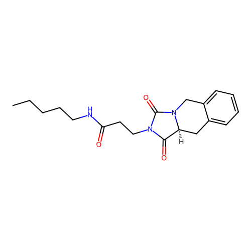 (S)-3-(1,3-dioxo-10,10a-dihydroimidazo[1,5-b]isoquinolin-2(1H,3H,5H)-yl)-N-pentylpropanamide structure