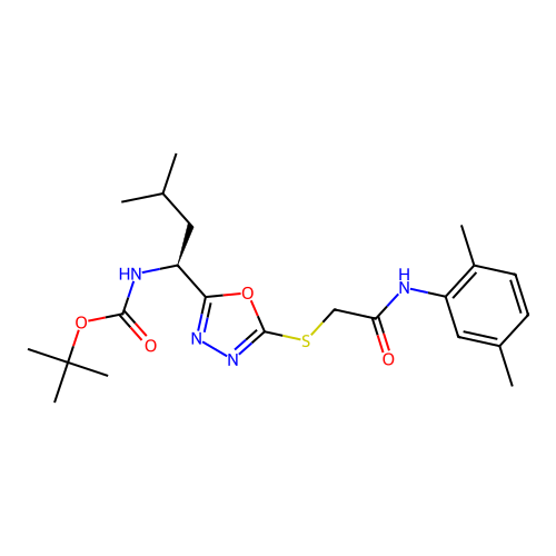 C22H32N4O4S structure