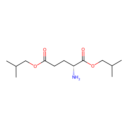 bis(2-methylpropyl) D-glutamate structure
