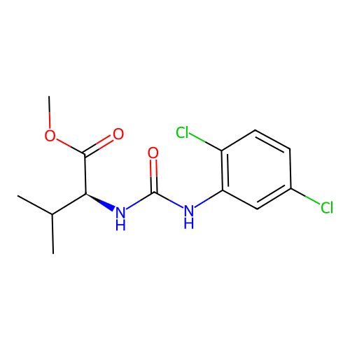 (S)-methyl 2-(3-(2,5-dichlorophenyl)ureido)-3-methylbutanoate structure