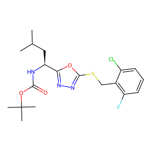 C19H25ClFN3O3S structure