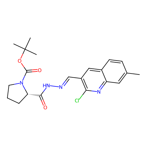 C21H25ClN4O3 structure