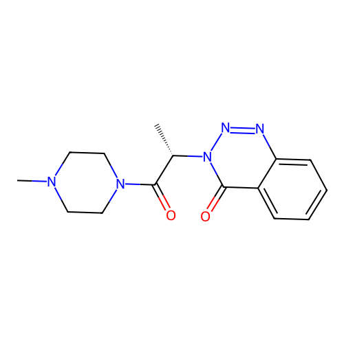 (S)-3-(1-(4-methylpiperazin-1-yl)-1-oxopropan-2-yl)benzo[d][1,2,3]triazin-4(3H)-one structure