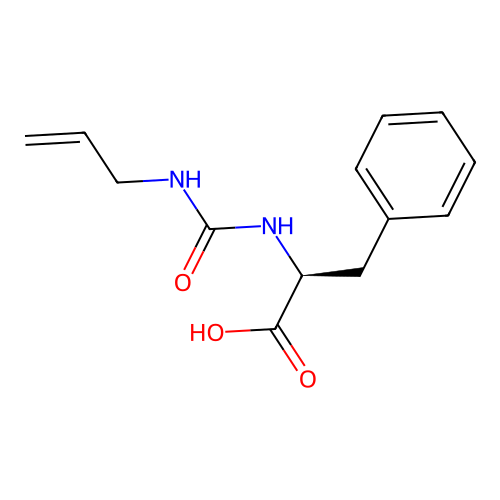 N-(prop-2-en-1-ylcarbamoyl)-L-phenylalanine structure