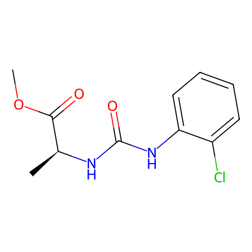 (S)-methyl 2-(3-(2-chlorophenyl)ureido)propanoate structure