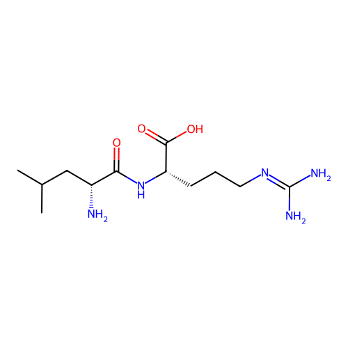 D-leucyl-L-arginine structure