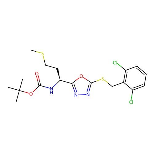 C18H23Cl2N3O3S2 structure
