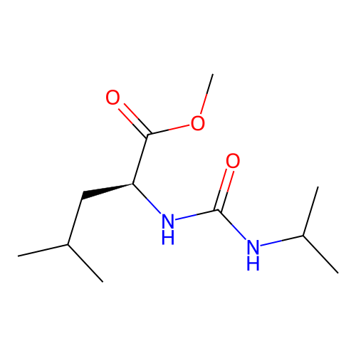 methyl N-(propan-2-ylcarbamoyl)-L-leucinate structure